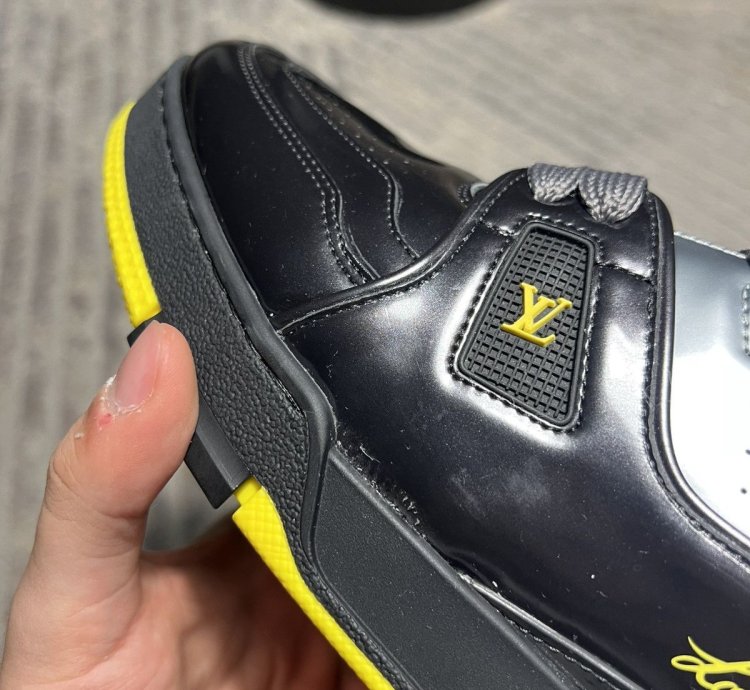 Louis Vuitton Black Yellow Trainer