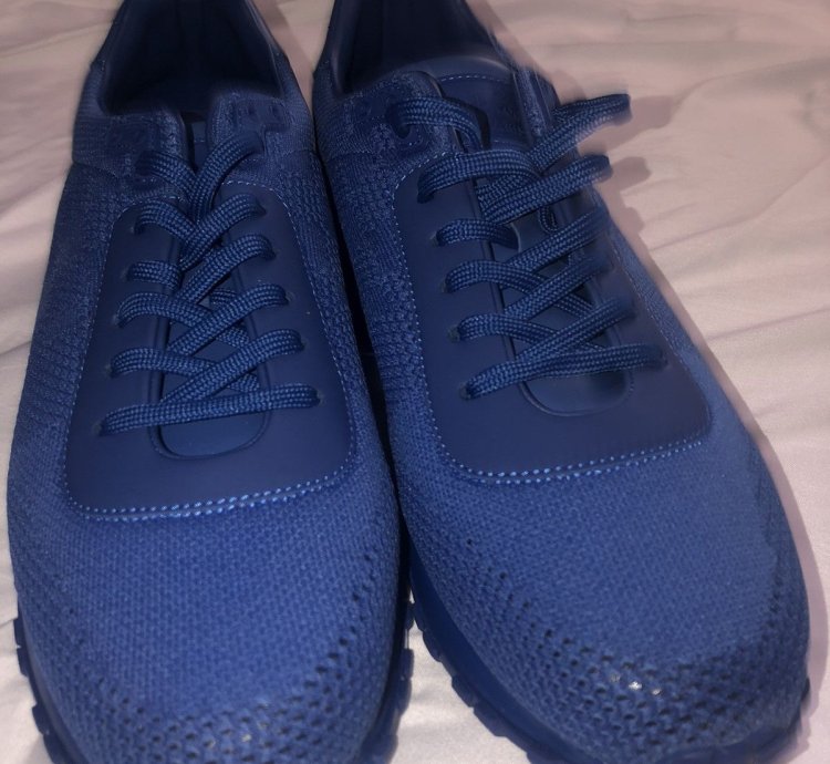Louis Vuitton Blue Damier Mesh Run Away Sneakers
