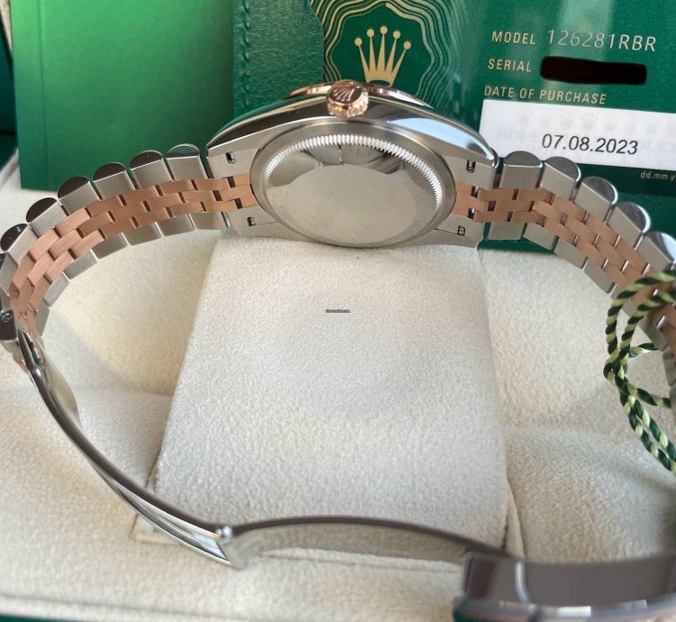 Rolex Datejust 36 126281rbr Palmeras Diamonds Dial Jubilee
