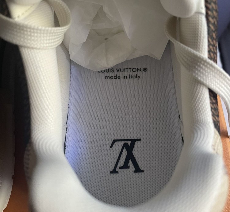 Louis Vuitton Brown Beige Damier Trainer Sneaker