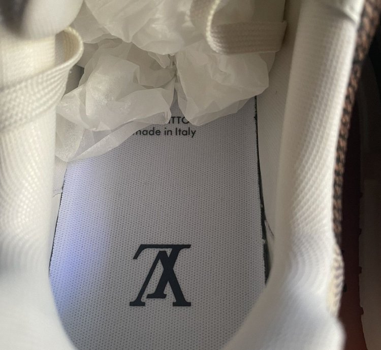 Louis Vuitton Brown Beige Damier Trainer Sneaker