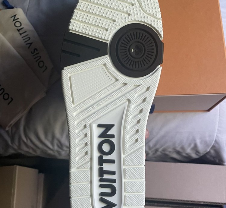 Louis Vuitton Brown Beige Damier Trainer Sneaker