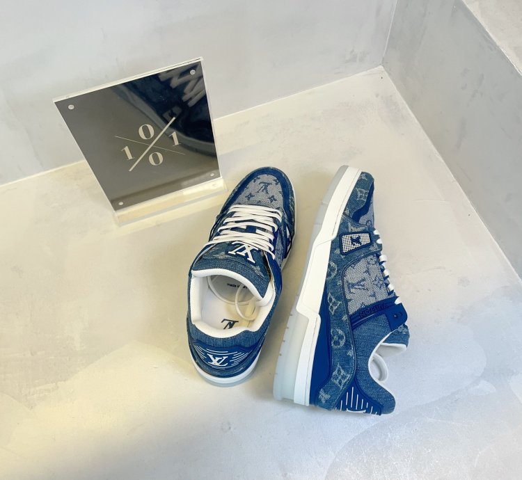 Louis Vuitton Denim Monogram Trainer