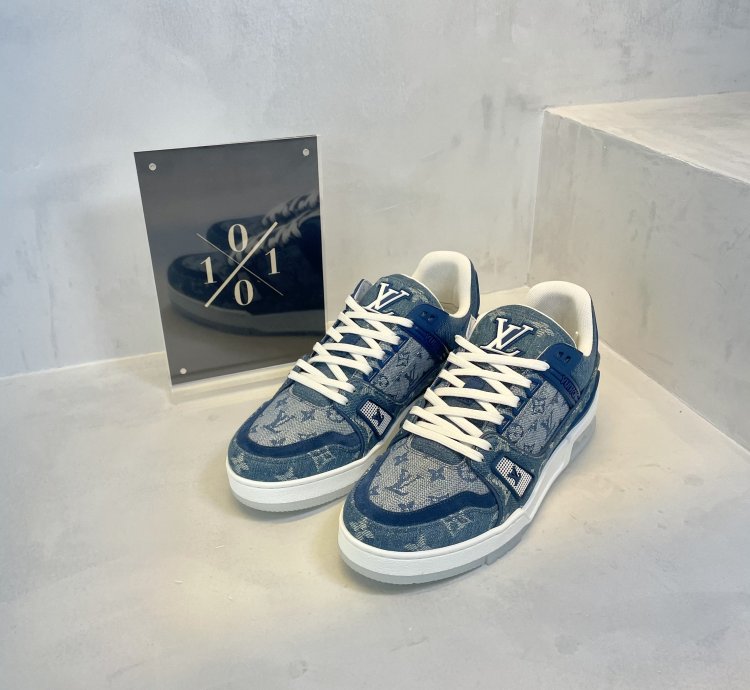 Louis Vuitton Denim Monogram Trainer