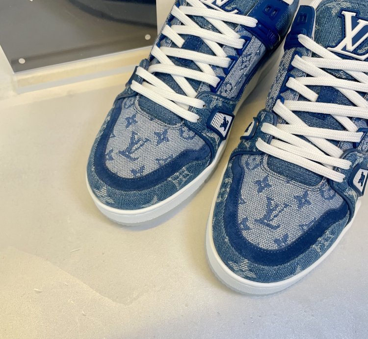 Louis Vuitton Denim Monogram Trainer