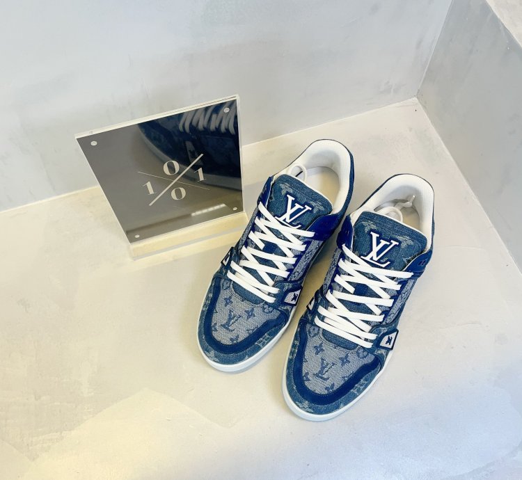 Louis Vuitton Denim Monogram Trainer