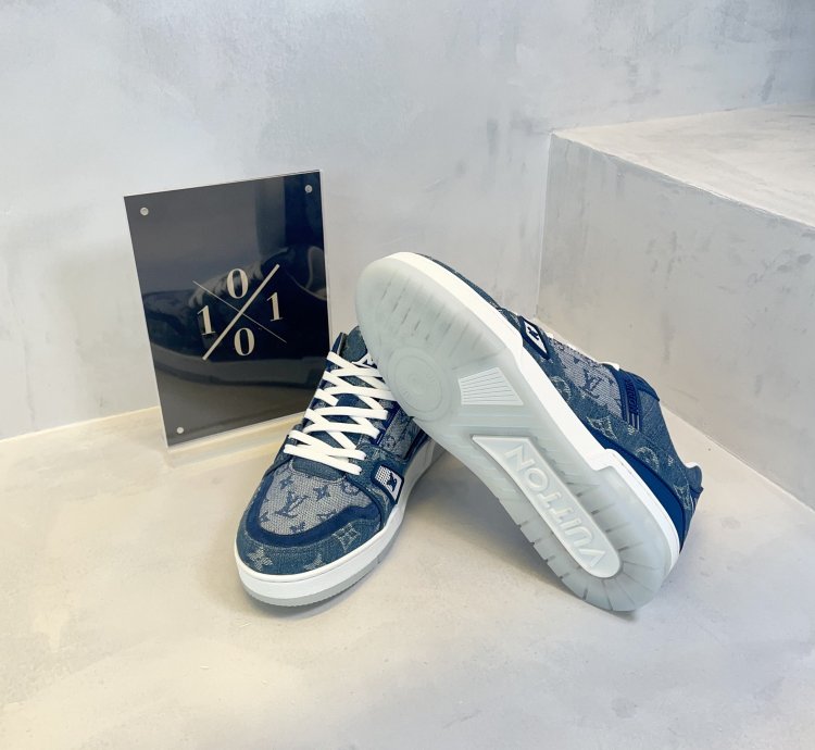 Louis Vuitton Denim Monogram Trainer