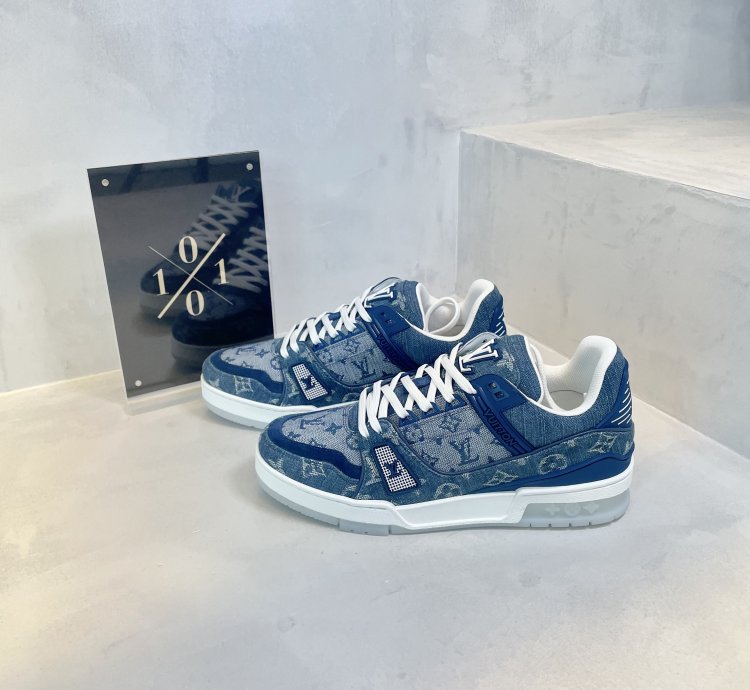 Louis Vuitton Denim Monogram Trainer