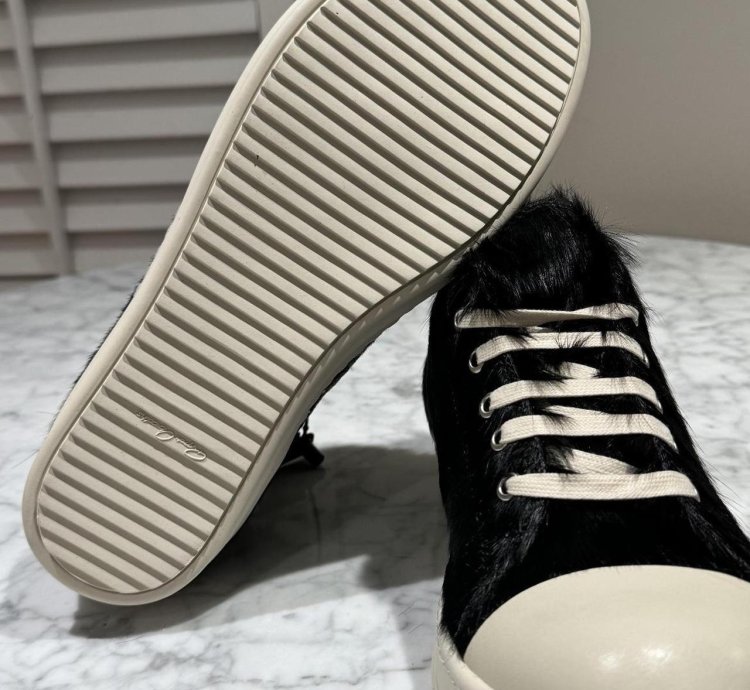 Rick Owens Strobe Low black Fur