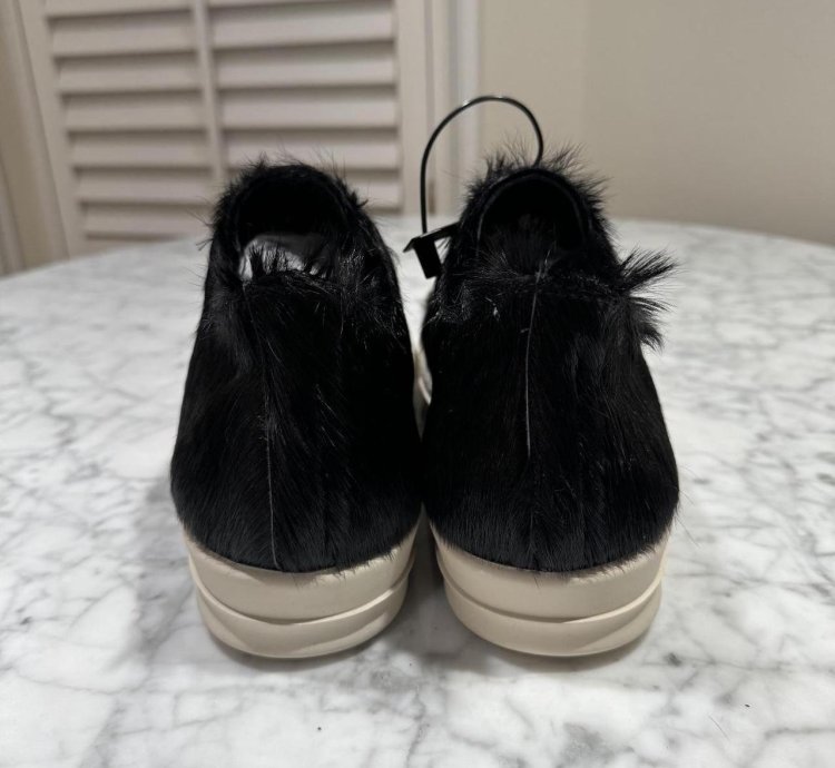 Rick Owens Strobe Low black Fur