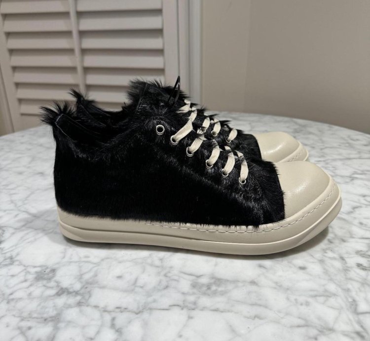 Rick Owens Strobe Low black Fur
