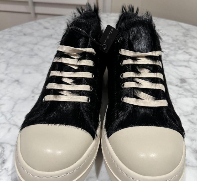 Rick Owens Strobe Low black Fur