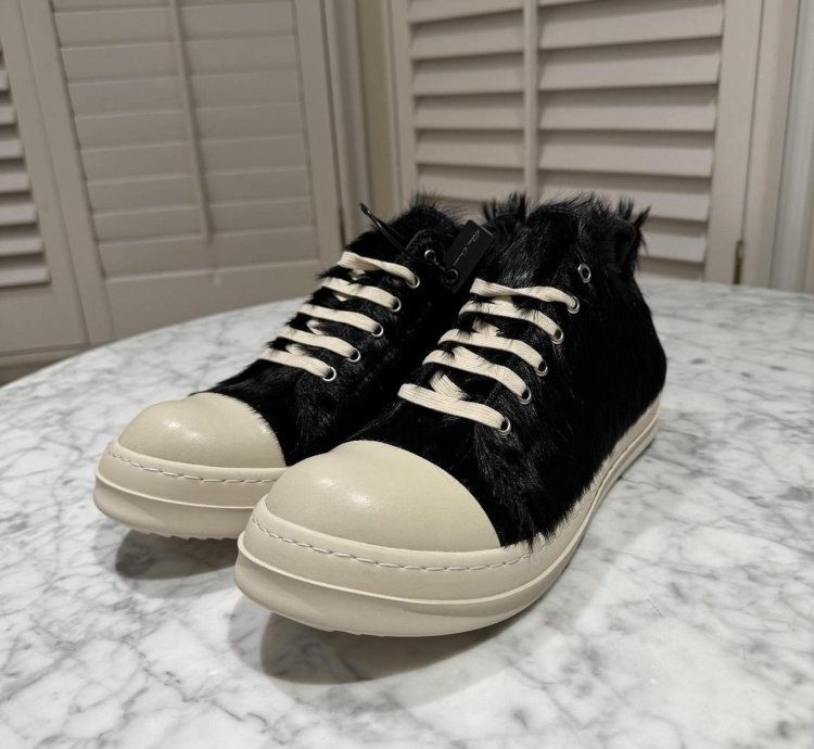 Rick Owens Strobe Low black Fur