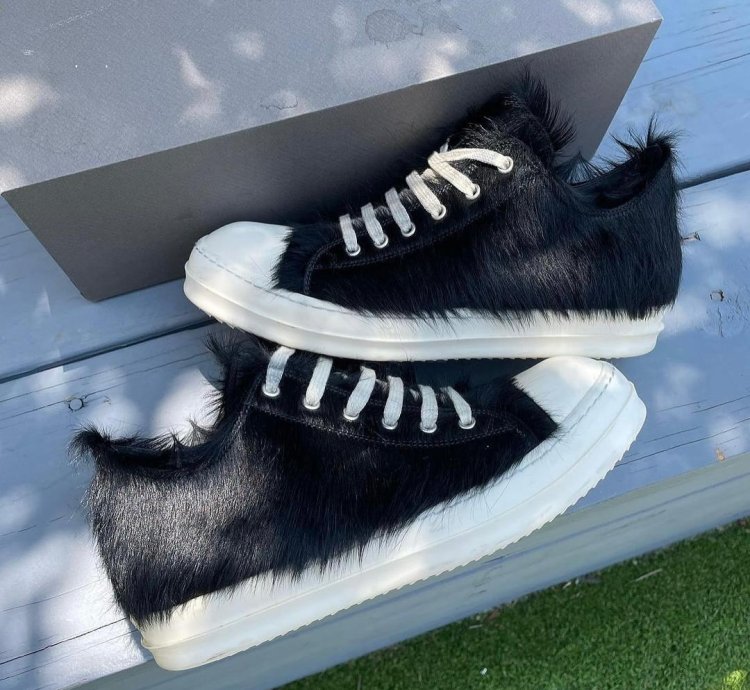 Rick Owens Strobe Low black Fur