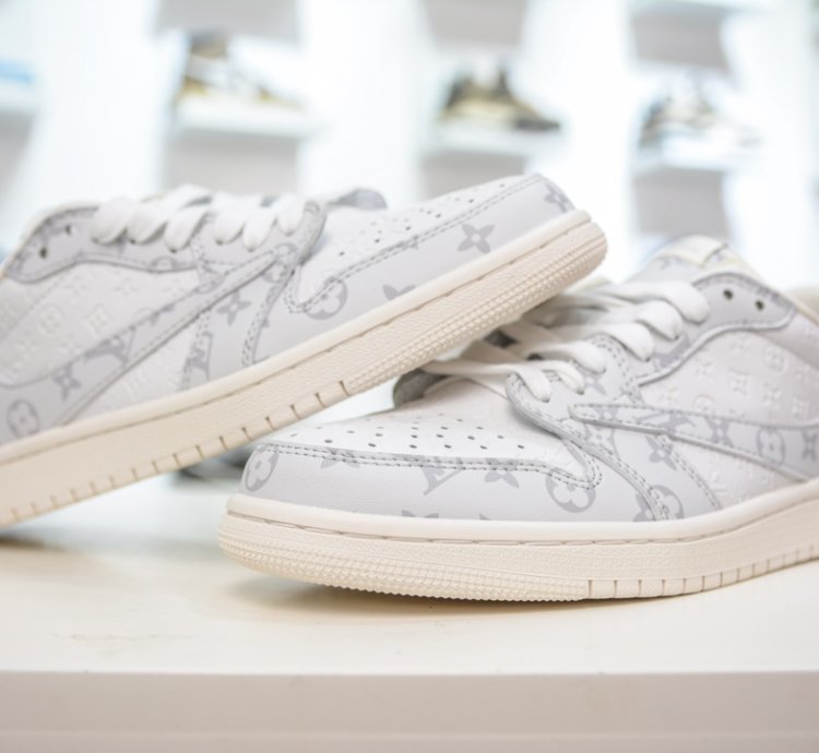 270 Ts X Air Jordan Aj1 Low Inverted Hook Low-top Joint Color Lx1988-500