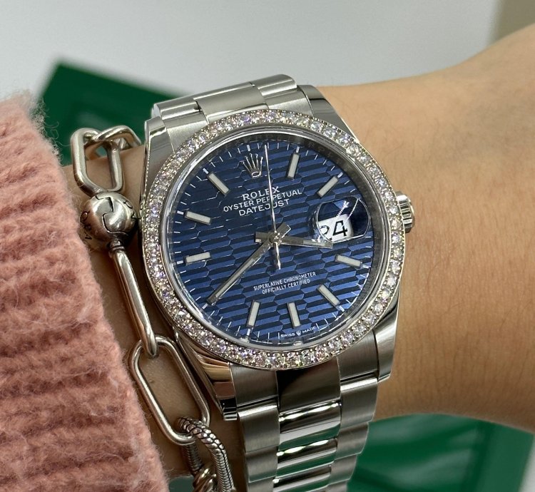 Rolex Datejust 36 126284rbr Fluted Blue Jub-126284rbr-0042