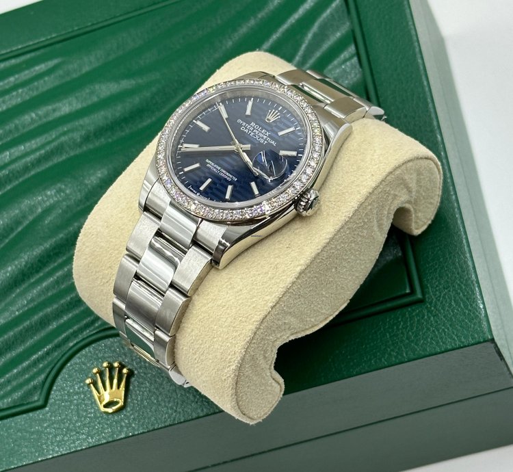 Rolex Datejust 36 126284rbr Fluted Blue Jub-126284rbr-0042