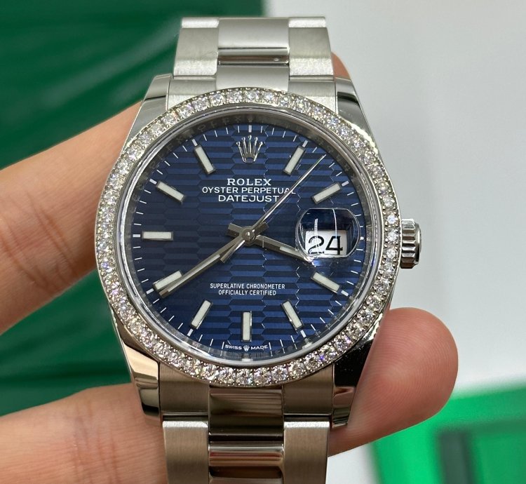 Rolex Datejust 36 126284rbr Fluted Blue Jub-126284rbr-0042