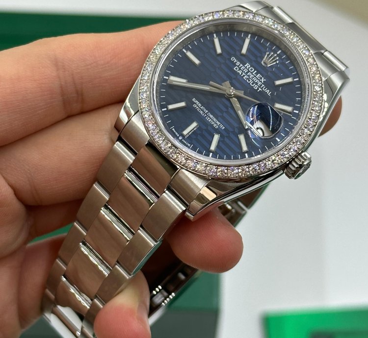 Rolex Datejust 36 126284rbr Fluted Blue Jub-126284rbr-0042