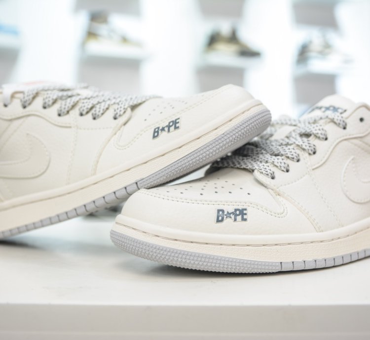 270 Bape X Air Jordan Aj1 Low Low-top Joint Custom Color Wg8850-003