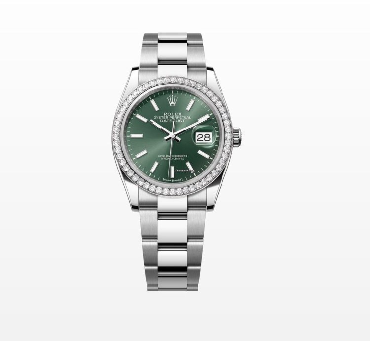 Rolex Datejust 36 126284rbr Green Index Oys
