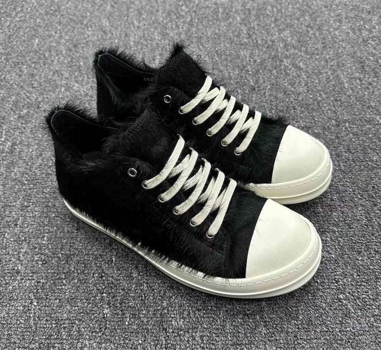 Rick Owens Strobe Low black Fur