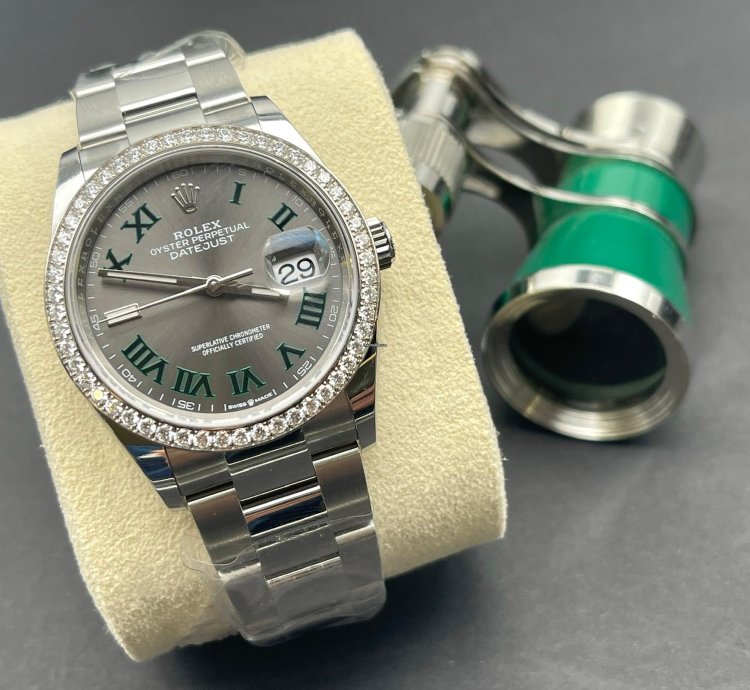 Rolex Datejust 36 126284rbr Wimbledon Oyster
