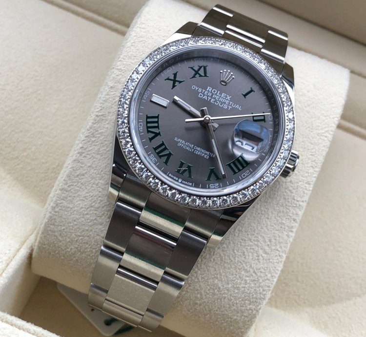 Rolex Datejust 36 126284rbr Wimbledon Oyster