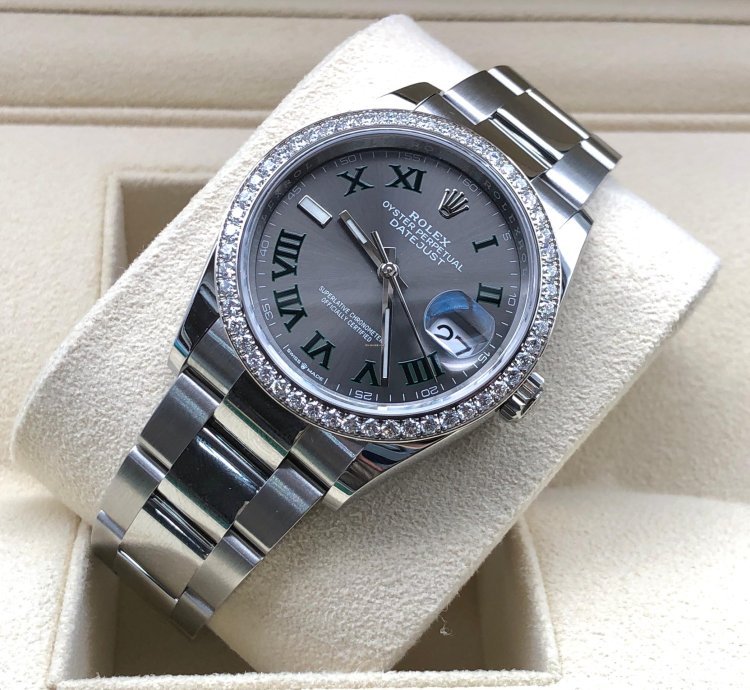 Rolex Datejust 36 126284rbr Wimbledon Oyster