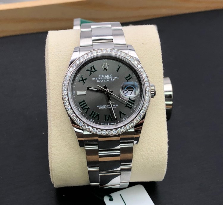 Rolex Datejust 36 126284rbr Wimbledon Oyster