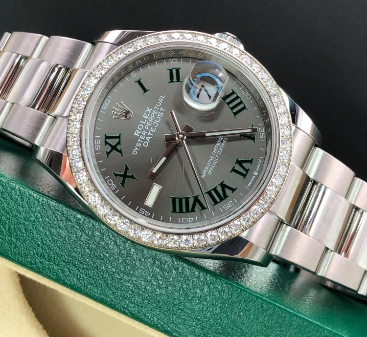 Rolex Datejust 36 126284rbr Wimbledon Oyster