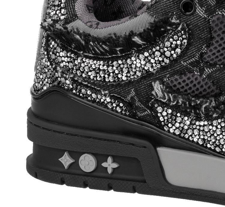 Louis Vuitton Fw 2022 Swarovski Crystals Skate Sneakers