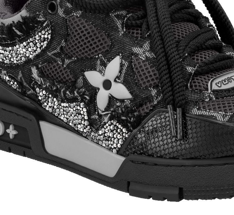 Louis Vuitton Fw 2022 Swarovski Crystals Skate Sneakers