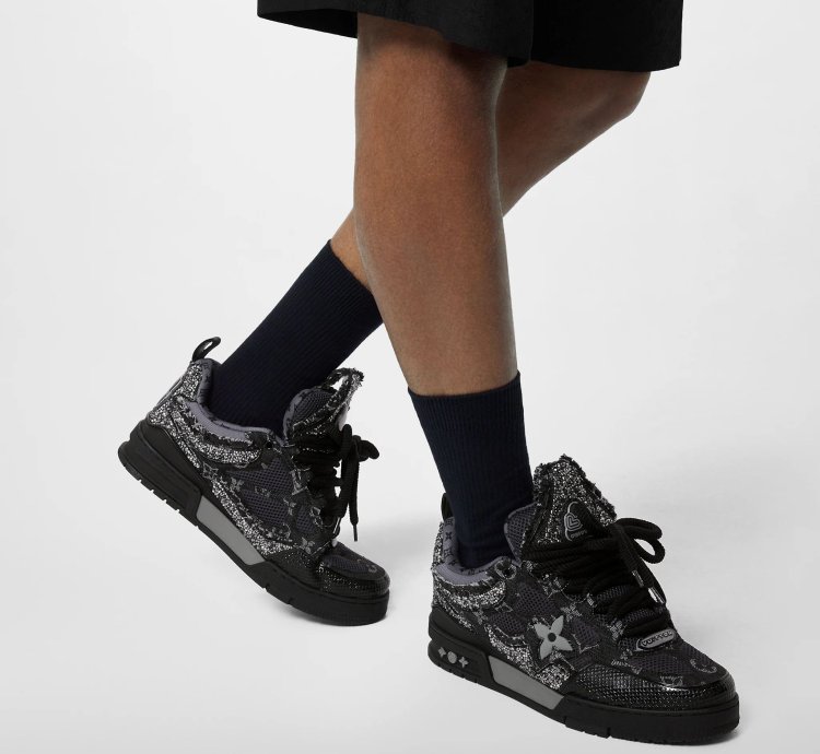 Louis Vuitton Fw 2022 Swarovski Crystals Skate Sneakers