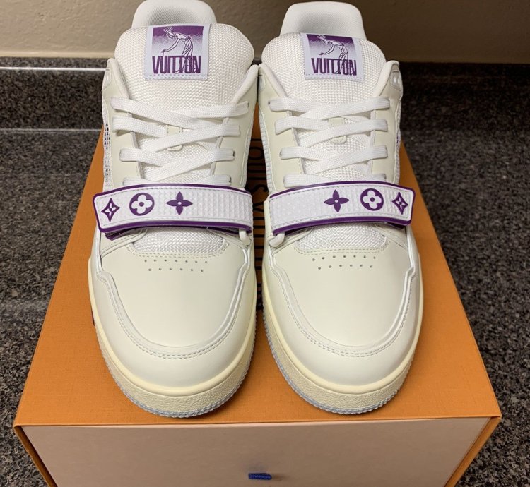 Louis Vuitton Fw21 Strap Trainer Purple Eggshell Lv8 5