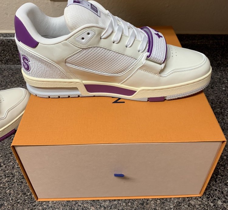 Louis Vuitton Fw21 Strap Trainer Purple Eggshell Lv8 5