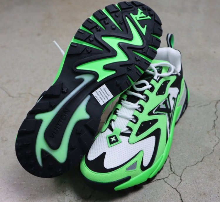 Louis Vuitton Green Tatic Runner Sneaker