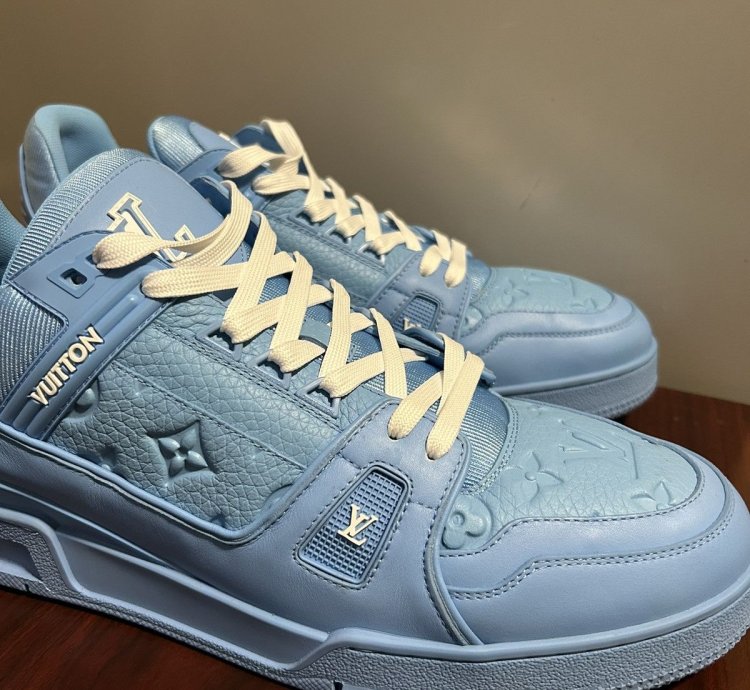 Louis Vuitton Logo Monogram Trainer Sneakers 12