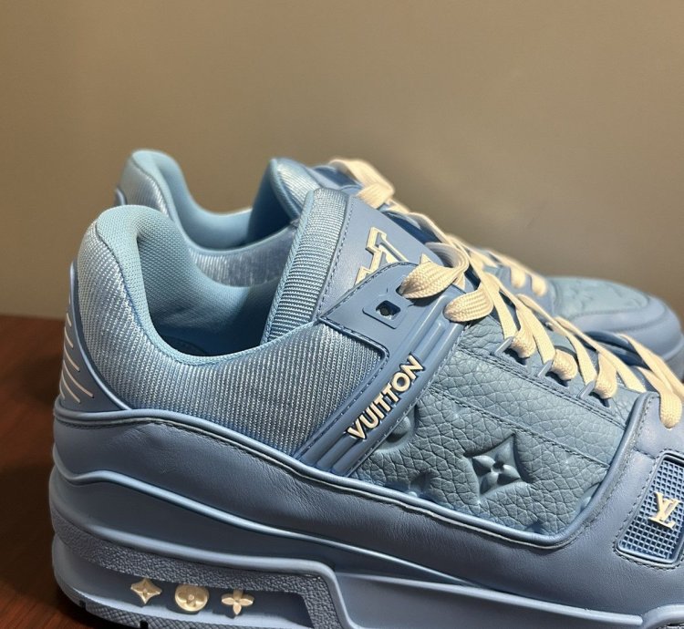 Louis Vuitton Logo Monogram Trainer Sneakers 12