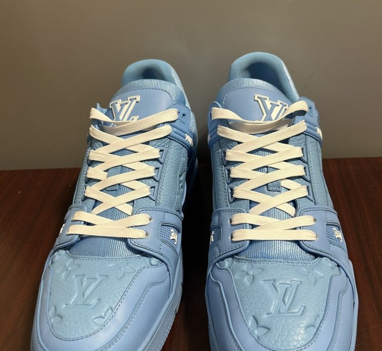 Louis Vuitton Logo Monogram Trainer Sneakers 12
