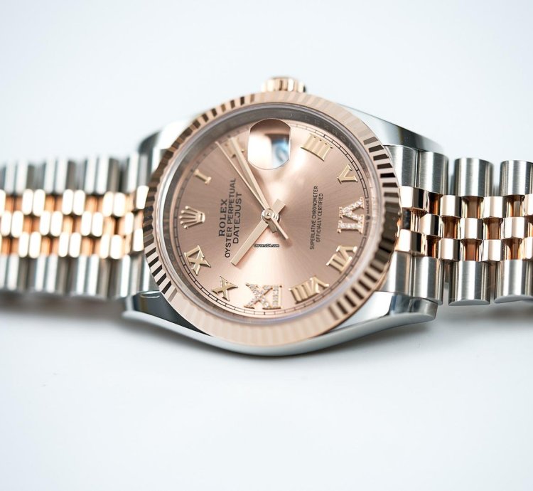 Rolex Datejust 36 2025 Datejust 36 Rose Gold Diamond Dial