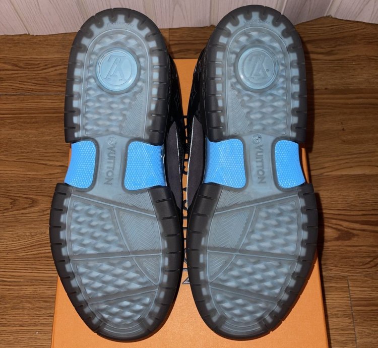 Louis Vuitton Lucien Clark Black Blue Skate Sneakers