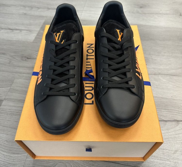 Louis Vuitton Luxembourg Low-top Sneaker Black Orange