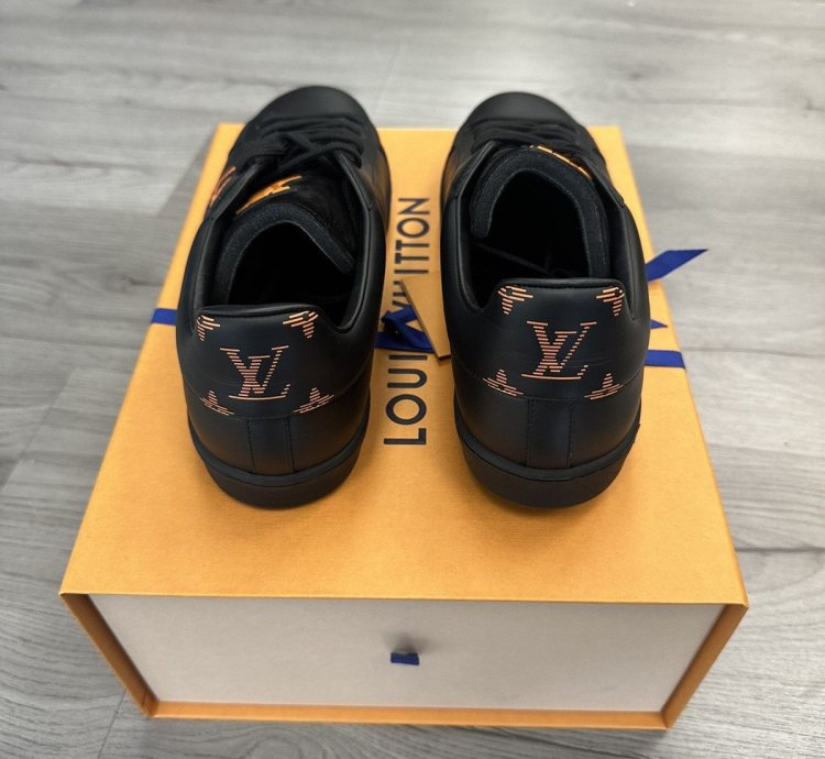 Louis Vuitton Luxembourg Low-top Sneaker Black Orange