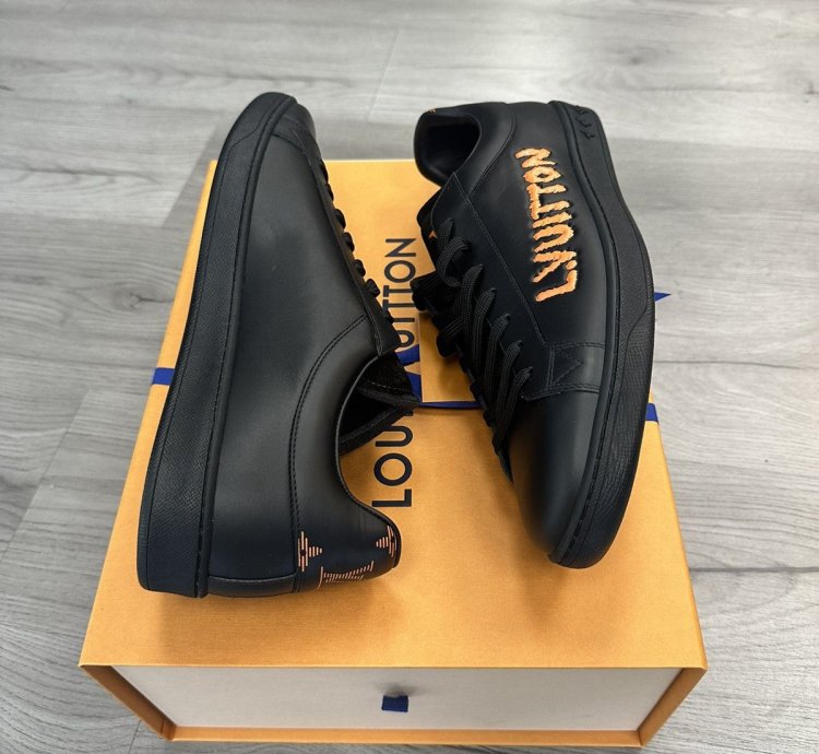 Louis Vuitton Luxembourg Low-top Sneaker Black Orange