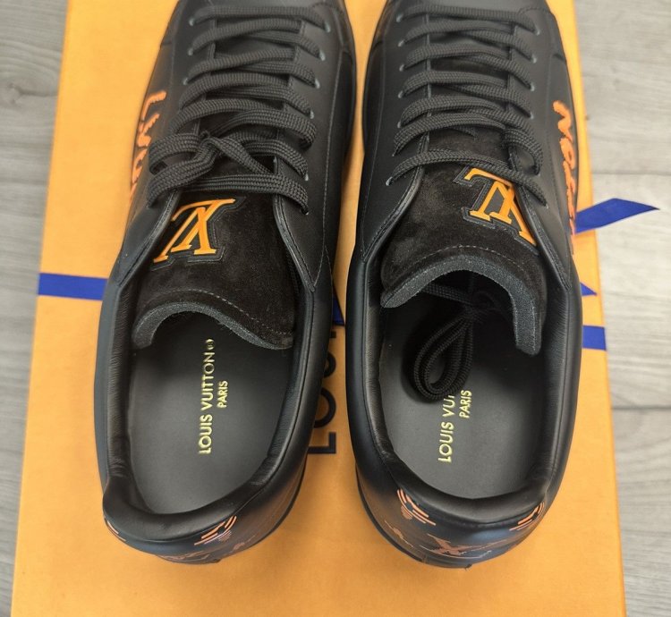 Louis Vuitton Luxembourg Low-top Sneaker Black Orange