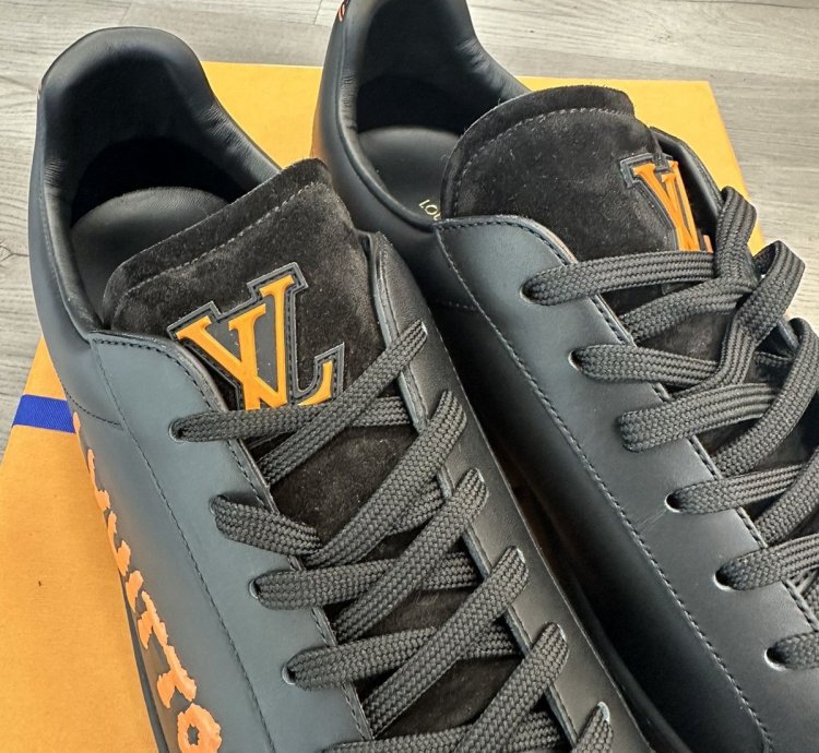Louis Vuitton Luxembourg Low-top Sneaker Black Orange