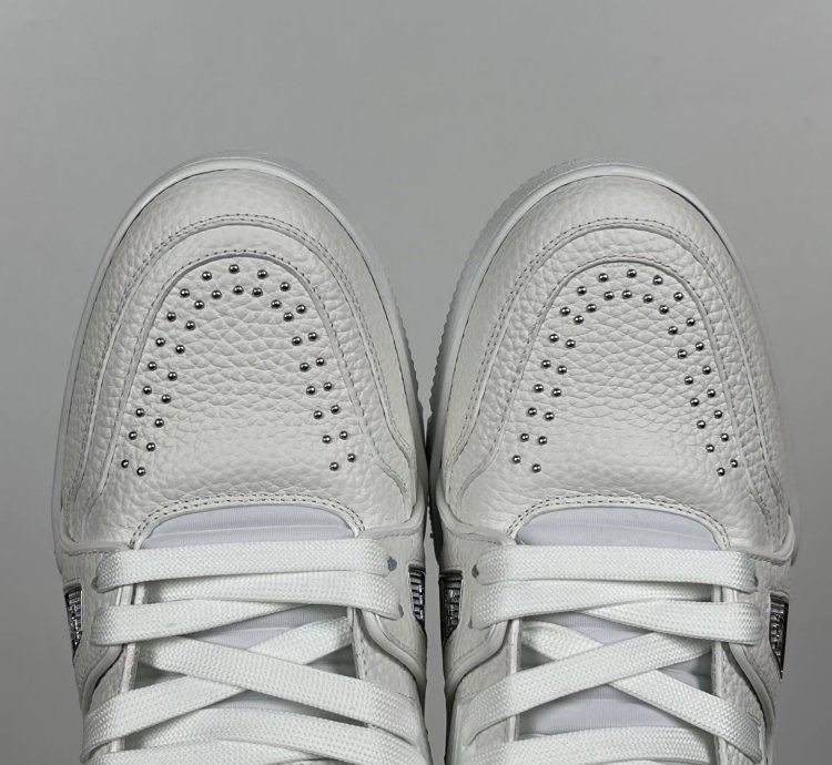 Lv Trainer White Calf Leather