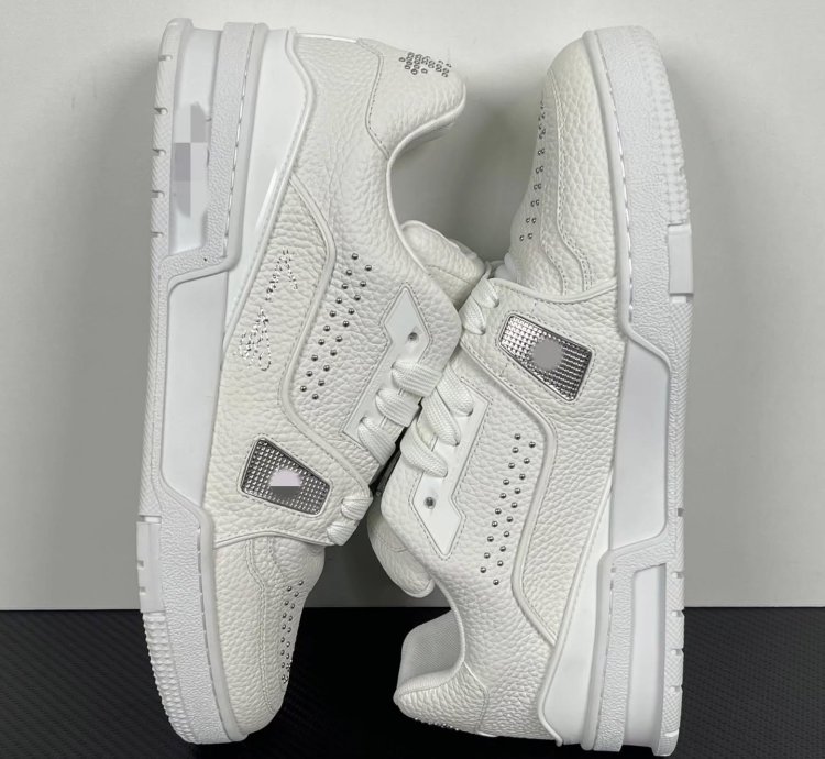 Lv Trainer White Calf Leather