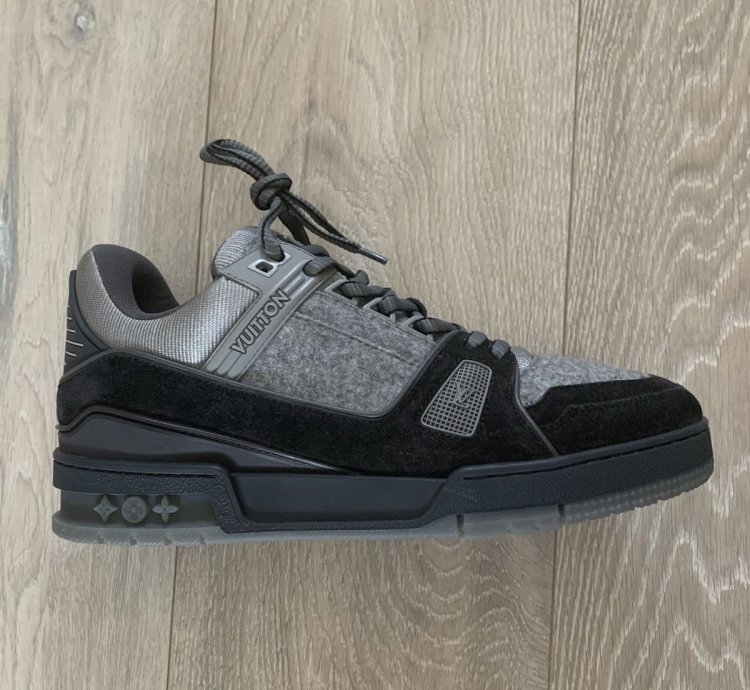 Louis Vuitton Lv 408 Trainer Grey Flannel Black